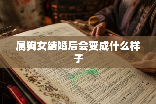 属狗女结婚后会变成什么样子
