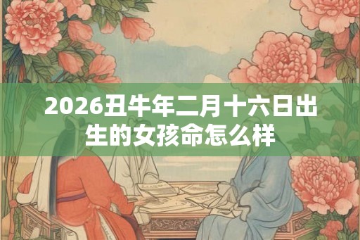 2026丑牛年二月十六日出生的女孩命怎么样