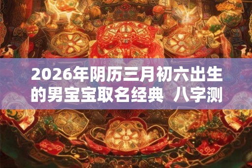 2026年阴历三月初六出生的男宝宝取名经典 八字测算 2026年阴历三月初六出生的男宝宝取名经典 八字测算