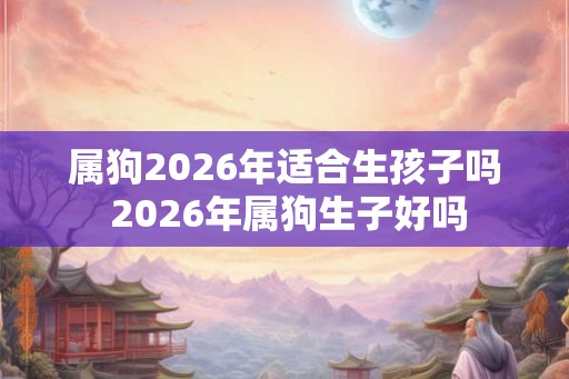 属狗2026年适合生孩子吗 2026年属狗生子好吗