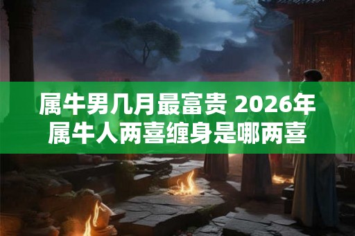 属牛男几月最富贵 2026年属牛人两喜缠身是哪两喜 属牛男几月最富贵 2026年属牛人两喜缠身是哪两喜