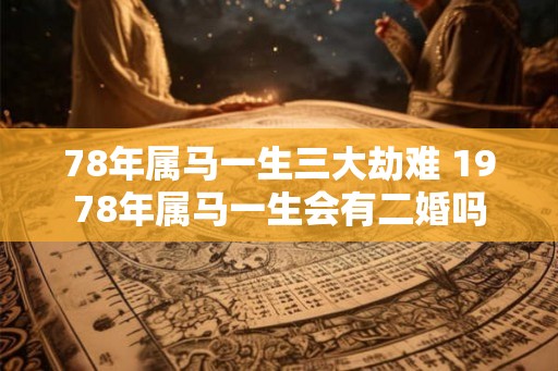 78年属马一生三大劫难 1978年属马一生会有二婚吗