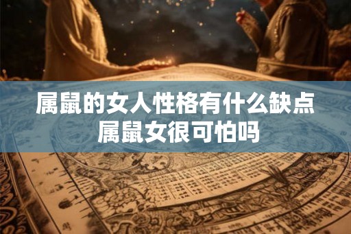 属鼠的女人性格有什么缺点 属鼠女很可怕吗