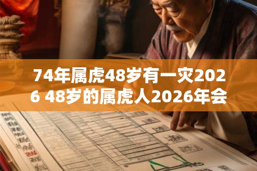 74年属虎48岁有一灾2026 48岁的属虎人2026年会有什么灾难