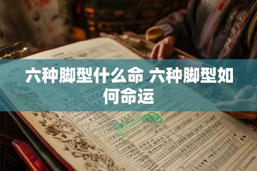 六种脚型什么命 六种脚型如何命运