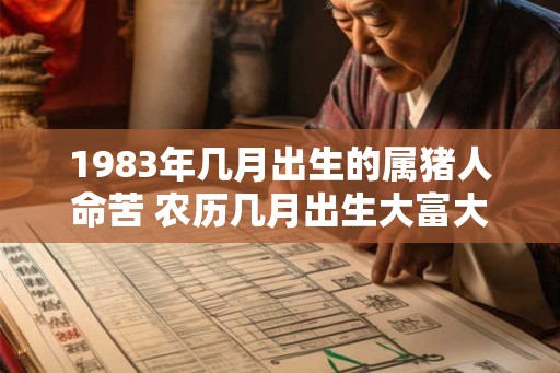 1983年几月出生的属猪人命苦 农历几月出生大富大贵
