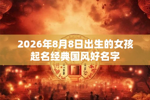 2026年8月8日出生的女孩起名经典国风好名字