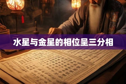 水星与金星的相位呈三分相