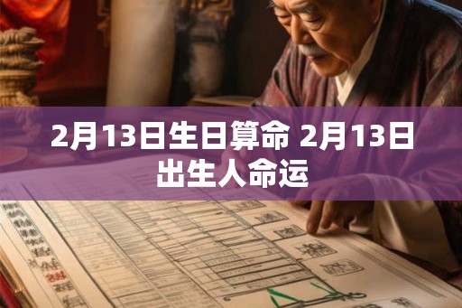 2月13日生日算命 2月13日出生人命运