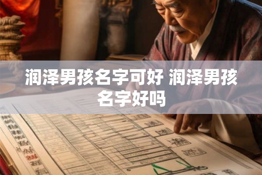 润泽男孩名字可好 润泽男孩名字好吗
