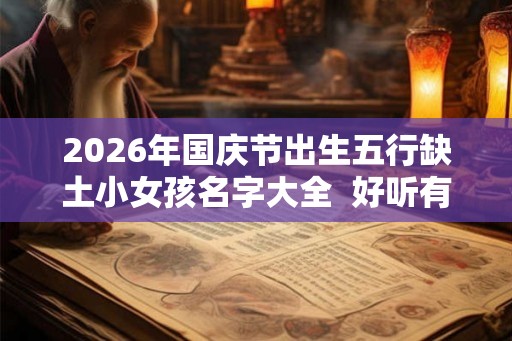 2026年国庆节出生五行缺土小女孩名字大全 好听有深意 2026年国庆节出生五行缺土小女孩名字大全 好听有深意
