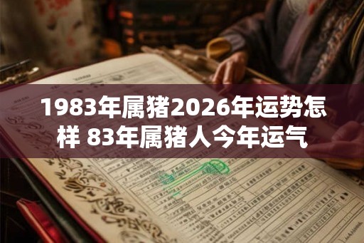 1983年属猪2026年运势怎样 83年属猪人今年运气