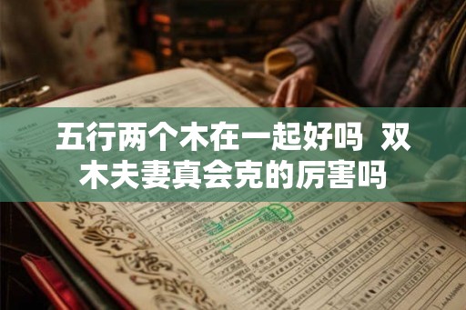 五行两个木在一起好吗  双木夫妻真会克的厉害吗