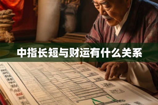 中指长短与财运有什么关系