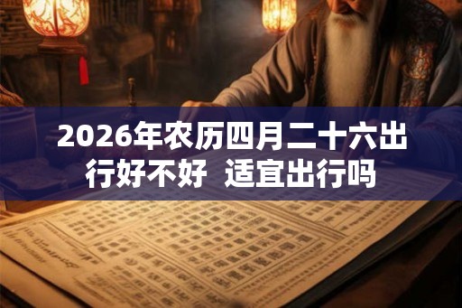 2026年农历四月二十六出行好不好  适宜出行吗