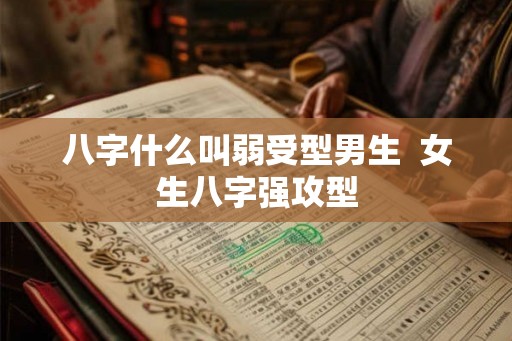 八字什么叫弱受型男生  女生八字强攻型