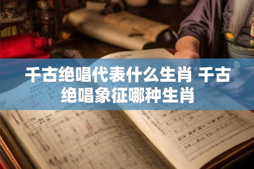 千古绝唱代表什么生肖 千古绝唱象征哪种生肖