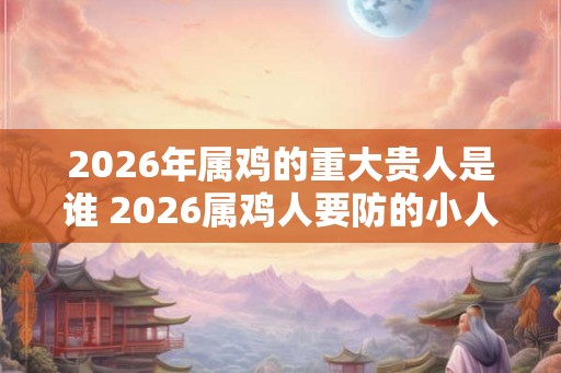 2026年属鸡的重大贵人是谁 2026属鸡人要防的小人属相