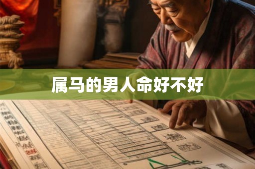 属马的男人命好不好