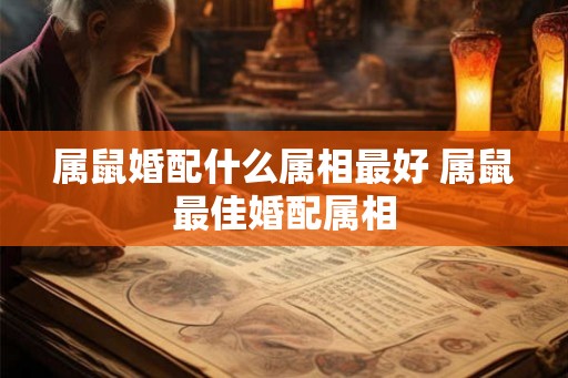 属鼠婚配什么属相最好 属鼠最佳婚配属相