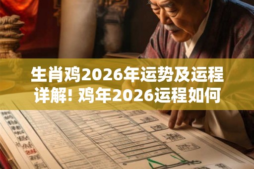 生肖鸡2026年运势及运程详解! 鸡年2026运程如何