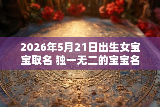 2026年5月21日出生女宝宝取名 独一无二的宝宝名