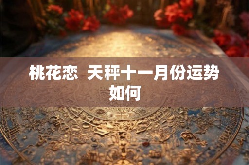 桃花恋  天秤十一月份运势如何