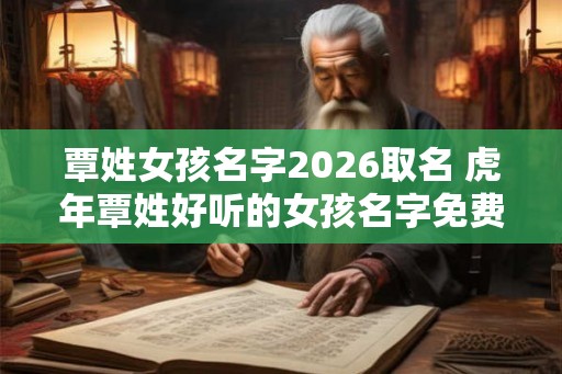 覃姓女孩名字2026取名 虎年覃姓好听的女孩名字免费