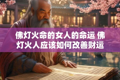 佛灯火命的女人的命运 佛灯火人应该如何改善财运