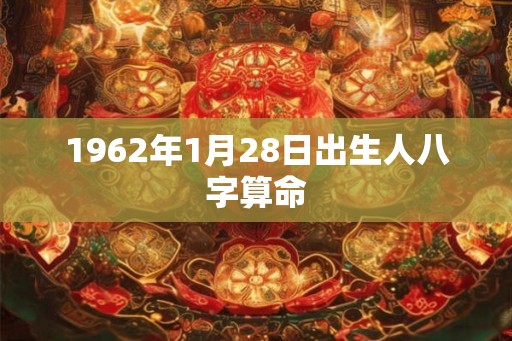 1962年1月28日出生人八字算命