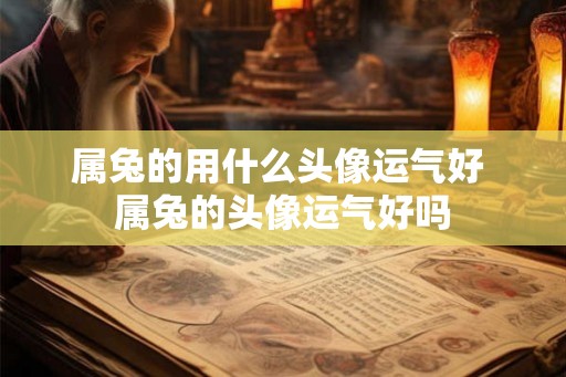 属兔的用什么头像运气好 属兔的头像运气好吗