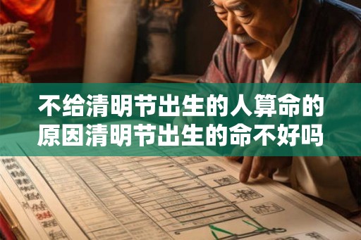 不给清明节出生的人算命的原因清明节出生的命不好吗