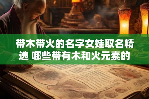 带木带火的名字女娃取名精选 哪些带有木和火元素的女孩名字值得取