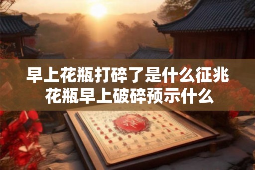 早上花瓶打碎了是什么征兆 花瓶早上破碎预示什么