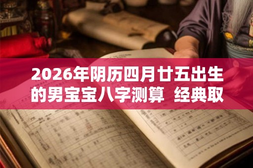 2026年阴历四月廿五出生的男宝宝八字测算  经典取名