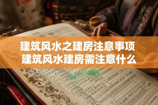 建筑风水之建房注意事项 建筑风水建房需注意什么