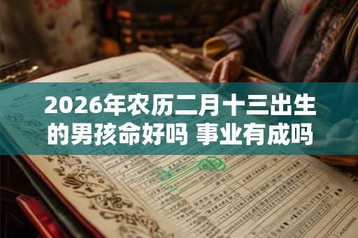 2026年农历二月十三出生的男孩命好吗 事业有成吗