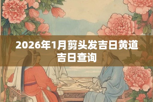 2026年1月剪头发吉日黄道吉日查询 2026年1月剪头发吉日黄道吉日查询