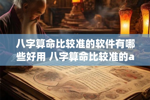 八字算命比较准的软件有哪些好用 八字算命比较准的app推荐