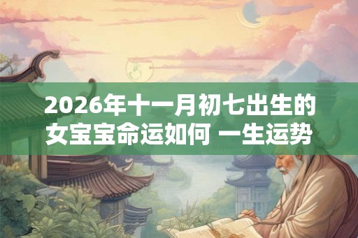 2026年十一月初七出生的女宝宝命运如何 一生运势咋样