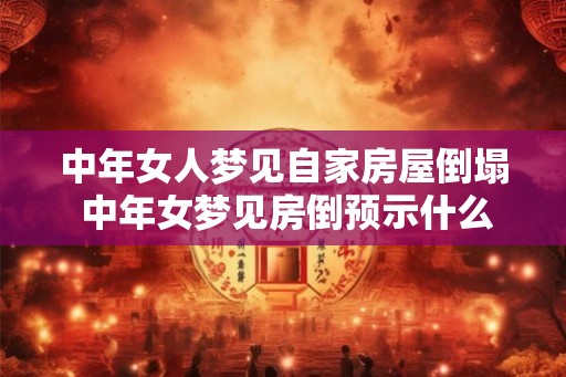 中年女人梦见自家房屋倒塌 中年女梦见房倒预示什么