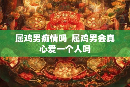 属鸡男痴情吗  属鸡男会真心爱一个人吗