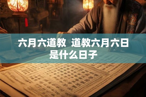 六月六道教 道教六月六日是什么日子 六月六道教 道教六月六日是什么日子