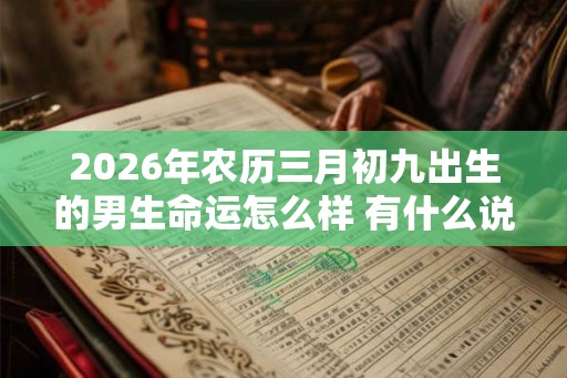 2026年农历三月初九出生的男生命运怎么样 有什么说法