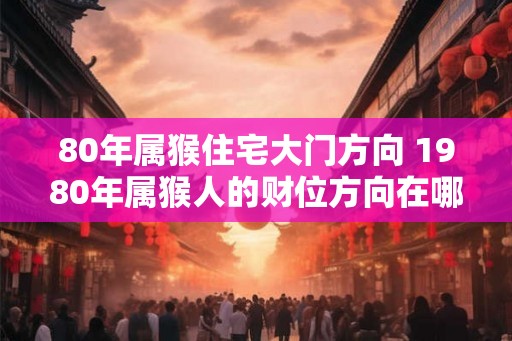 80年属猴住宅大门方向 1980年属猴人的财位方向在哪
