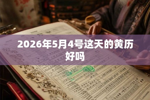 2026年5月4号这天的黄历好吗