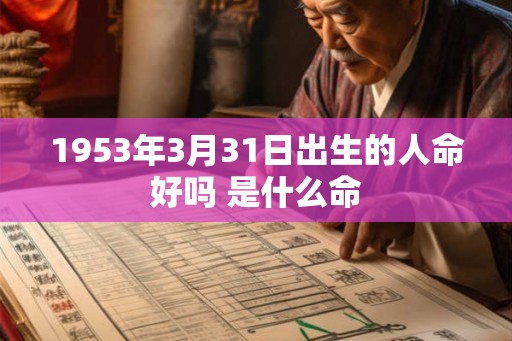 1953年3月31日出生的人命好吗 是什么命 1953年3月31日出生的人命好吗 是什么命