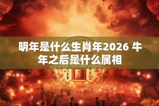 明年是什么生肖年2026 牛年之后是什么属相