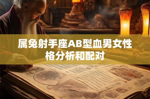 属兔射手座AB型血男女性格分析和配对