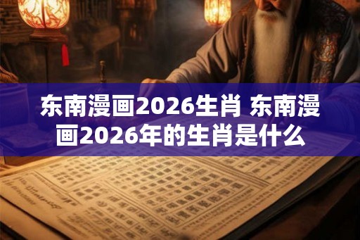 东南漫画2026生肖 东南漫画2026年的生肖是什么
